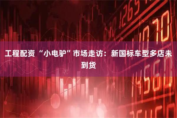 工程配资 “小电驴”市场走访：新国标车型多店未到货